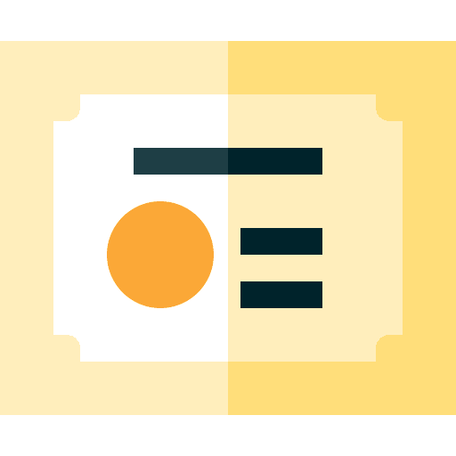 Certificate education contract certificate icon