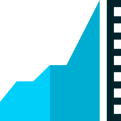 Stock market investment increase rise icon