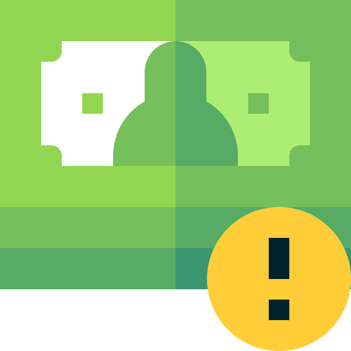 Financial dangerous warning danger icon Financial dangerous warning danger icon