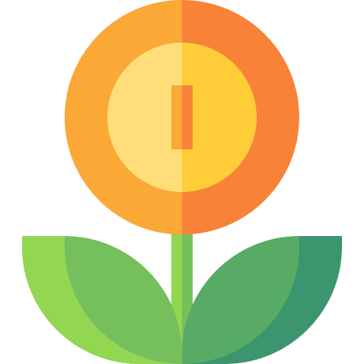 Growth business and finance growing plant growth icon Growth business and finance growing plant growth icon