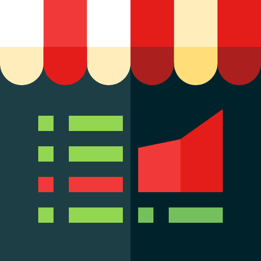 Stock market financial management business icon Stock market financial management business icon