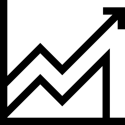 Increase increasing data analytics interface icon Increase increasing data analytics interface icon