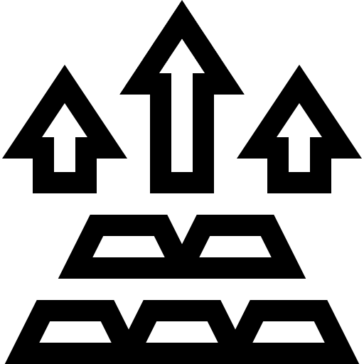 Increase up arrow price business and finance icon Increase up arrow price business and finance icon