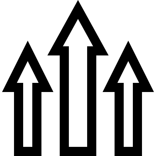 Increase arrow up ascendant direction icon Increase arrow up ascendant direction icon