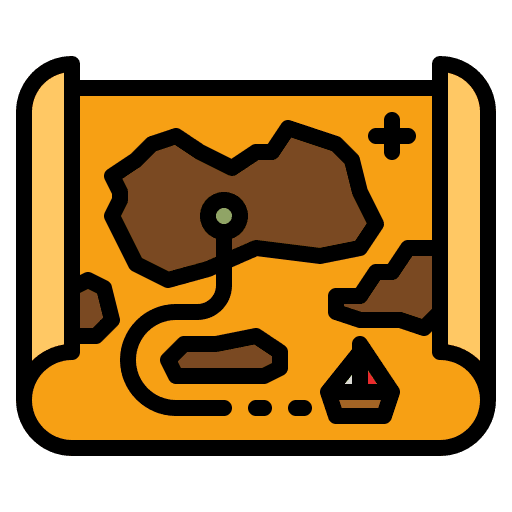 Map ship route map icon