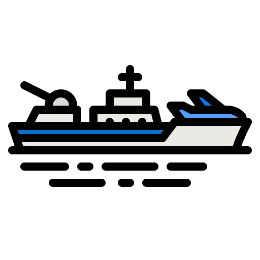 Ship boat army ship icon