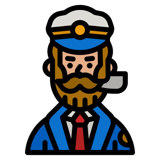Captain man navy occupation icon Captain man navy occupation icon