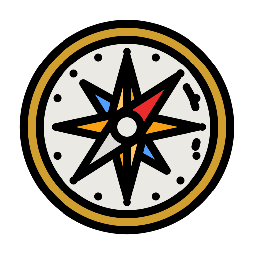 Compass location maps and location search icon Compass location maps and location search icon