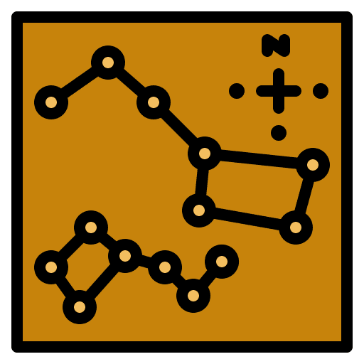 Star map map pin localization icon Star map map pin localization icon
