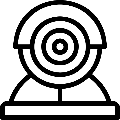 Round webcam round webcam record computer icon Round webcam round webcam record computer icon