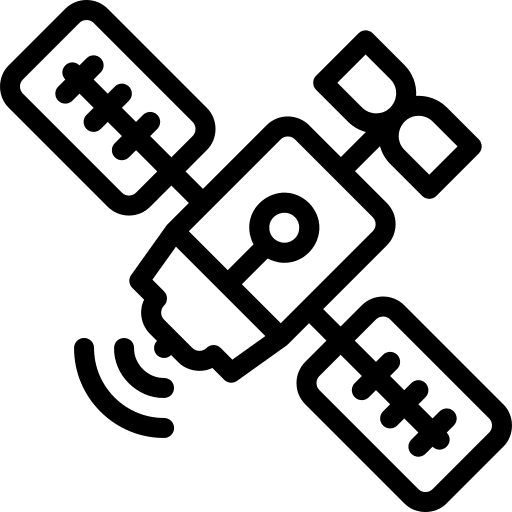 Satellite electronics technology communications icon Satellite electronics technology communications icon