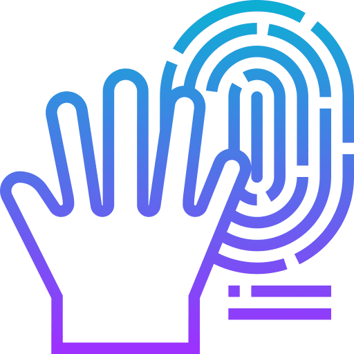 Biometric biometric identification fingerprint scan ui icon Biometric biometric identification fingerprint scan ui icon