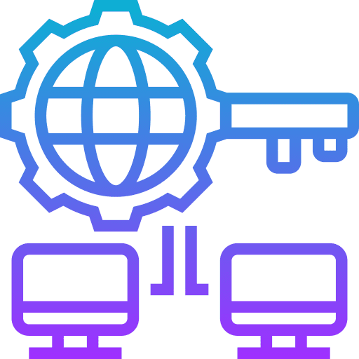 Remote access website online work remote access icon