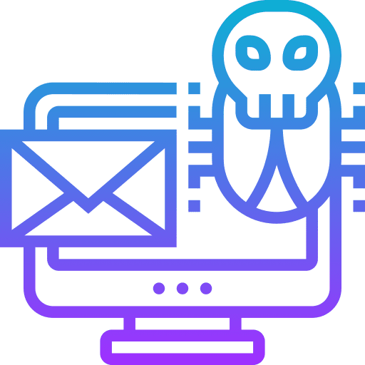 Spam web browser security phishing icon