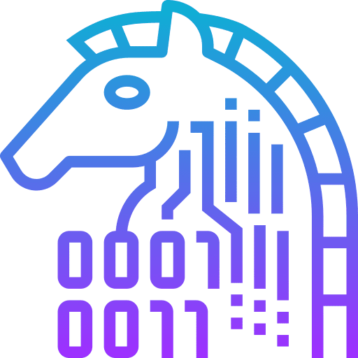Trojan scam trojan trojan horse icon