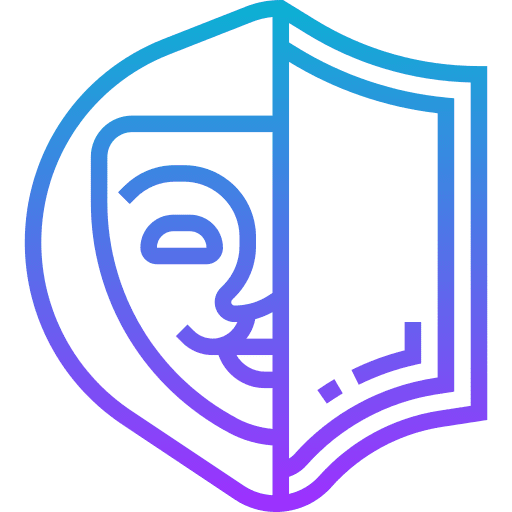 Defense cyber shield protection icon Defense cyber shield protection icon