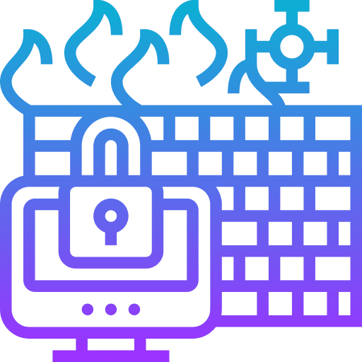 Firewall threat seo and web security icon Firewall threat seo and web security icon