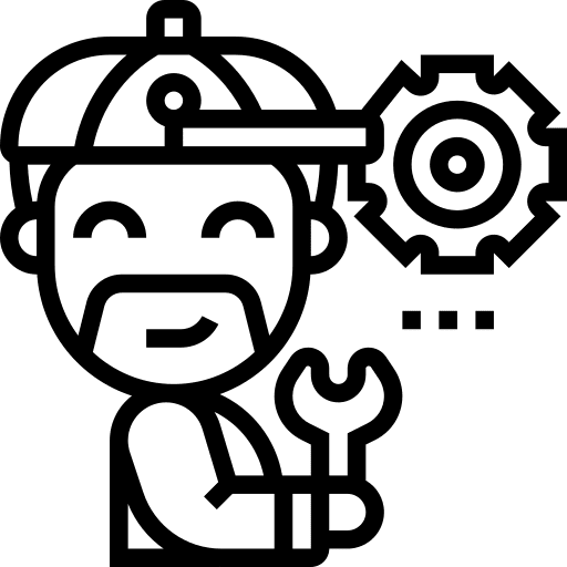 Mechanic occupation professions and jobs technician icon