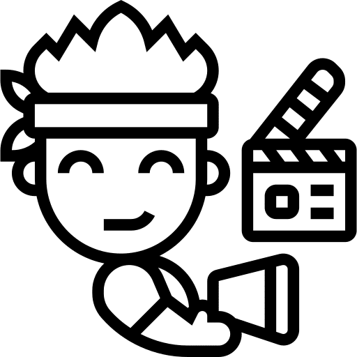 Director movie people user icon Director movie people user icon