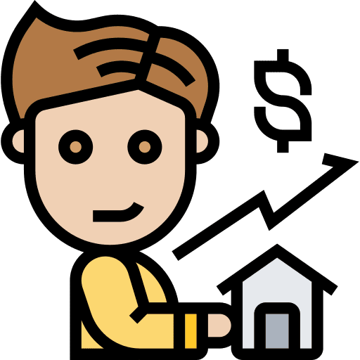 Broker real estate agent professions and jobs house icon Broker real estate agent professions and jobs house icon