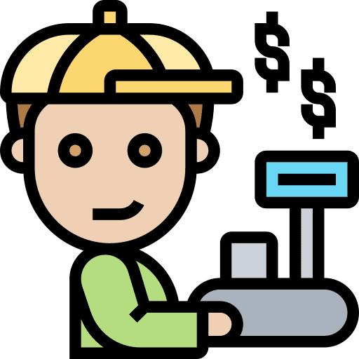 Cashier cashier counter man icon Cashier cashier counter man icon