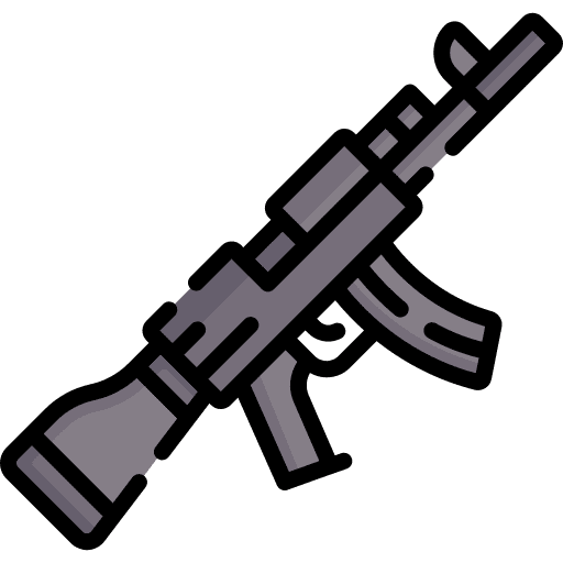 Gun war military miscellaneous icon