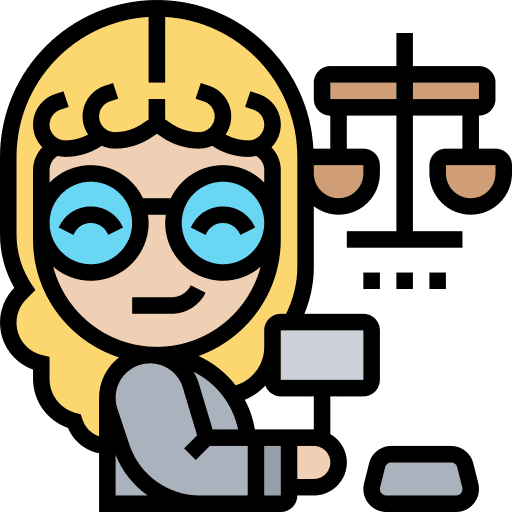 Judge lawyer occupation justice icon Judge lawyer occupation justice icon