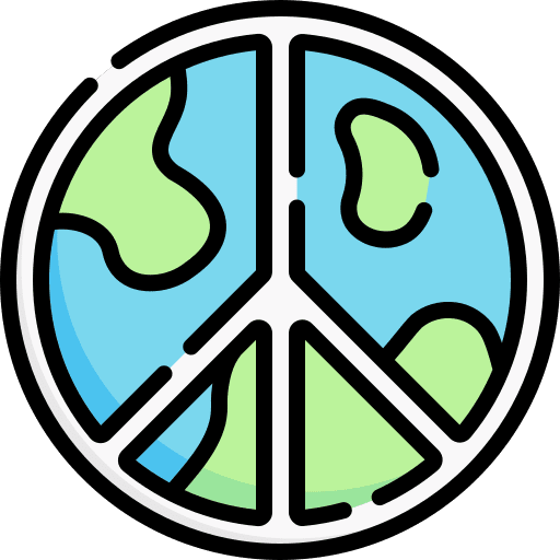Peace peaceful shapes and symbols agreement icon