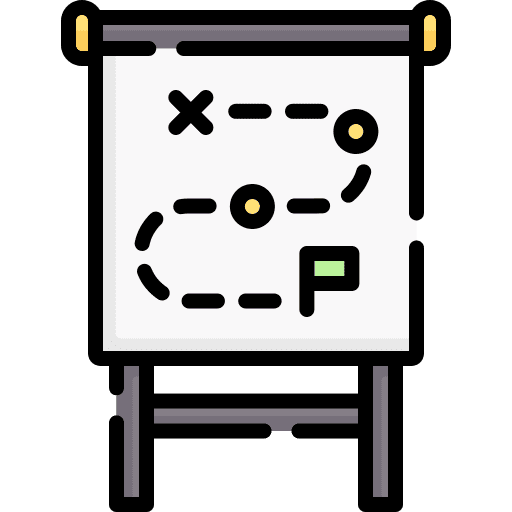 Plan planning business and finance tactics icon
