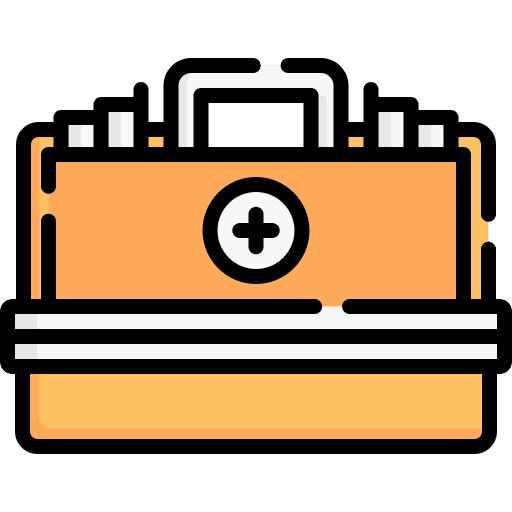 First aid kit doctor hospital medical icon