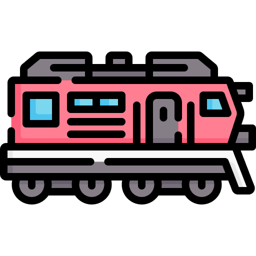 Train transportation trains architecture and city icon