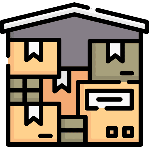 Warehouse warehouse stock storage icon