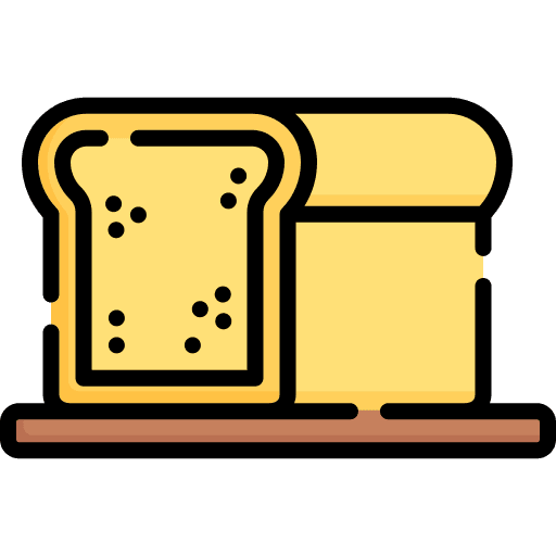 Bread toast meal bread icon