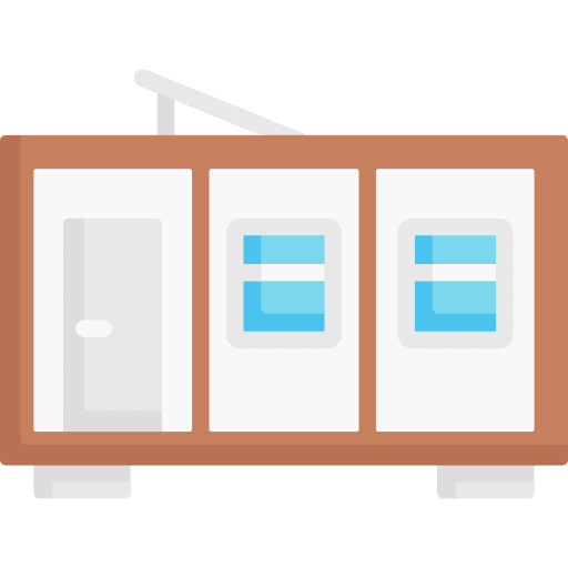 House architecture and city storage tank house icon