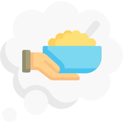 Hunger coffee bubble think icon