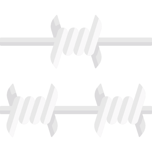 Barbed wire wire fence barbed wire military icon