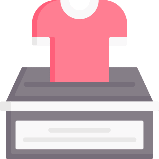 Clothes donation tshirt charity icon