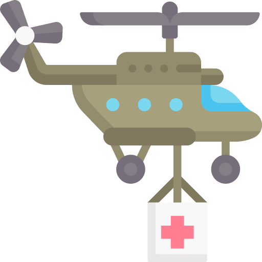 Helicopter help health healthcare and medical icon