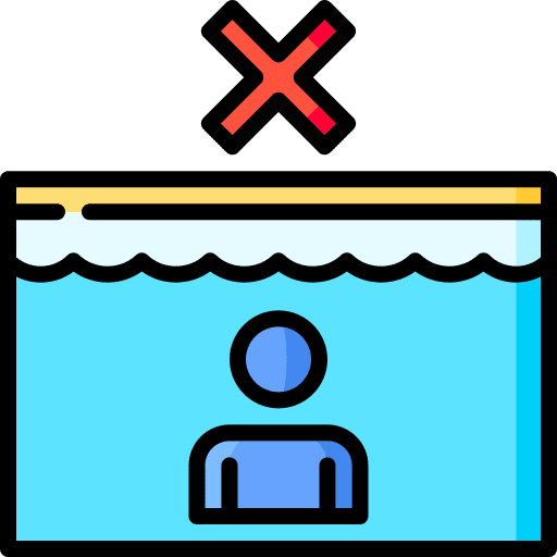 Breath holding signaling not allowed prohibition icon