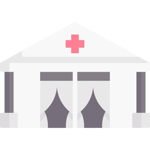 Tent medical care medical tent icon