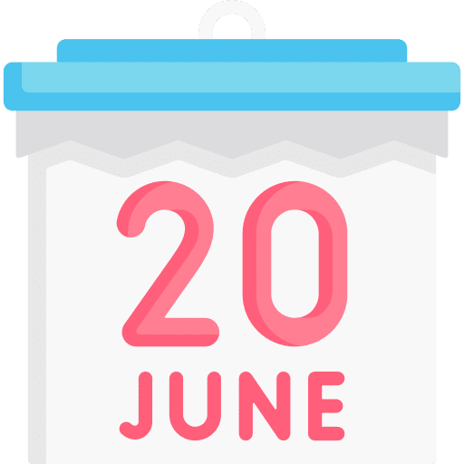World refugee day june 20 calendar icon