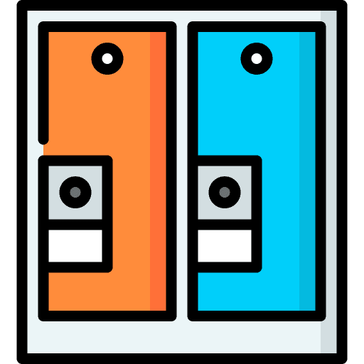 Lockers swimming pool security closet icon Lockers swimming pool security closet icon