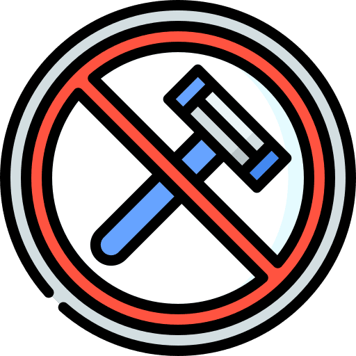 No razor prohibition forbidden signaling icon No razor prohibition forbidden signaling icon