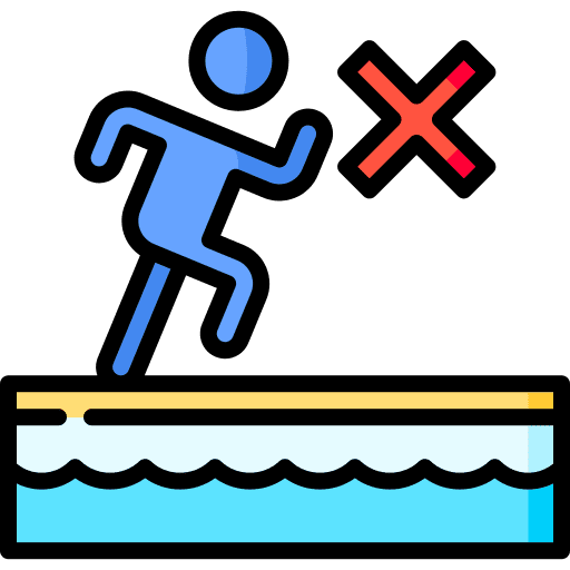 No running signaling swimming pool humanpictos icon No running signaling swimming pool humanpictos icon