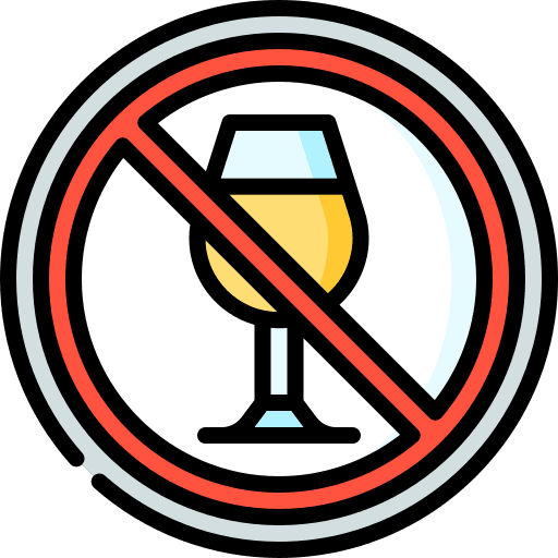 No alcohol no drink alcohol free no alcohol icon No alcohol no drink alcohol free no alcohol icon