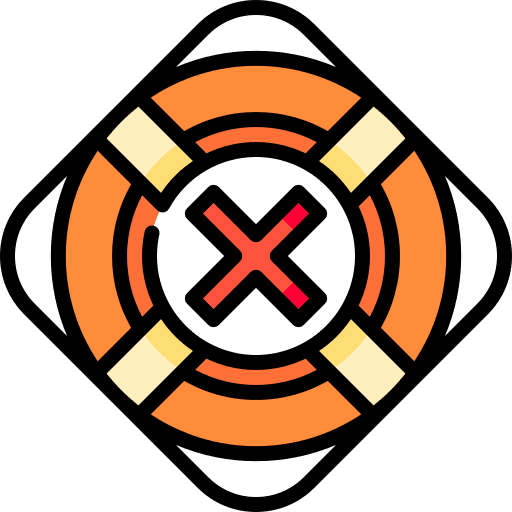 No lifeguard lifebuoy rescue sign icon No lifeguard lifebuoy rescue sign icon