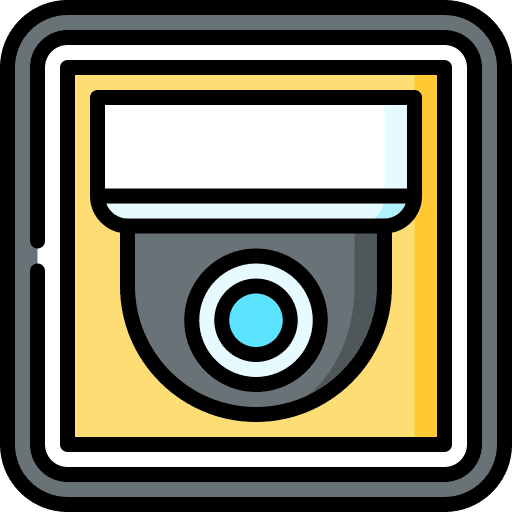 Cctv video camera surveillance sign icon Cctv video camera surveillance sign icon