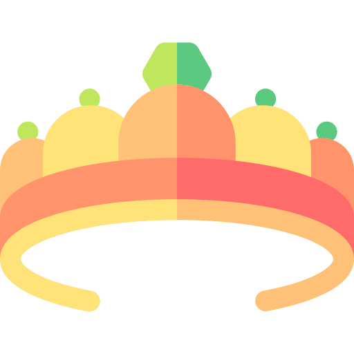 Diadem hair fashion ornament icon