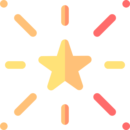Fireworks light firework party icon
