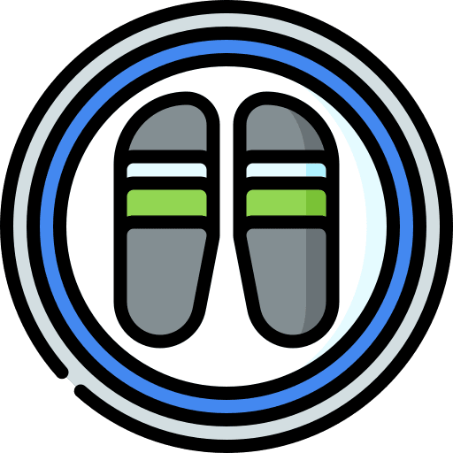 Use slippers allowed use slippers sign icon Use slippers allowed use slippers sign icon